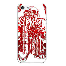 Чехол для iPhone 5/5S матовый с принтом Slipknot , Силикон | Область печати: задняя сторона чехла, без боковых панелей | band | corey taylor | jim root | metal | mick thomson | music | official | slipknot | альтернативный | глэм | готик | гранж | метал | музыка | пост | рок | слипкнот | хард