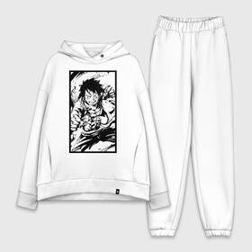 Женский костюм хлопок Oversize с принтом Luffy плакат ,  |  | luffy | аниме | манга | монки д луффи | мугивара | пираты соломенной шляпы