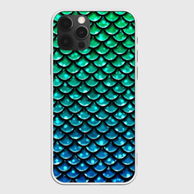 Чехол для iPhone 12 Pro с принтом Змеиная кожа , силикон | область печати: задняя сторона чехла, без боковых панелей | бирюзовый | блики | зеленый | змея | кожа | свет | синий | чешуя