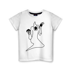 Детская футболка хлопок с принтом Haunted Family White / Kizaru , 100% хлопок | круглый вырез горловины, полуприлегающий силуэт, длина до линии бедер | Тематика изображения на принте: haunted family
haunted 
kizaru
rap
hip hop
кизару