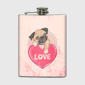 Фляга с принтом Love Pug (Z) , металлический корпус | емкость 0,22 л, размер 125 х 94 мм. Виниловая наклейка запечатывается полностью | dog | doggie | doggy | mops | pug | декоративная собака | друг человека | другу | кинолог | лабрадор | малые молоссоиды | мопс | мопсик | мохнатый | пес | пёсель | пёсик | подарок | подруге | собака | собакен | собаки