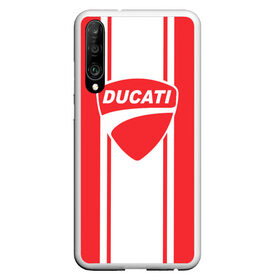 Чехол для Honor P30 с принтом DUCATI , Силикон | Область печати: задняя сторона чехла, без боковых панелей | ducati | moto | дукати | мото | мотоспорт