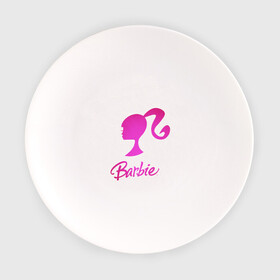 Тарелка с принтом Барби , фарфор | диаметр - 210 мм
диаметр для нанесения принта - 120 мм | Тематика изображения на принте: девушка барби | искусство | кукла | логотип | розовый