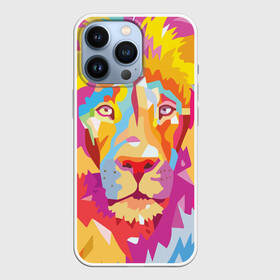 Чехол для iPhone 13 Pro с принтом Акварельный лев ,  |  | Тематика изображения на принте: арт | грива | деко | жедтая | животные | закат | зверей | золото | кошка | лев | лето | львенок | неоновая | очки | пляж | прайд | разноцветная | солнце | тигр | узоры | царь | яркие