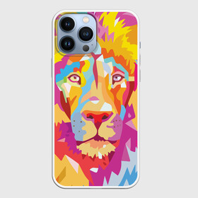 Чехол для iPhone 13 Pro Max с принтом Акварельный лев ,  |  | Тематика изображения на принте: арт | грива | деко | жедтая | животные | закат | зверей | золото | кошка | лев | лето | львенок | неоновая | очки | пляж | прайд | разноцветная | солнце | тигр | узоры | царь | яркие