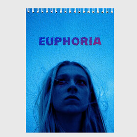 Скетчбук с принтом Euphoria , 100% бумага
 | 48 листов, плотность листов — 100 г/м2, плотность картонной обложки — 250 г/м2. Листы скреплены сверху удобной пружинной спиралью | euphoria | hunter schafer | jules vaughn | rue bennett | zendaya | джулиус | джулс вон | зендайа | зендая | ру беннет | хантер шафер | эйфория