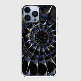 Чехол для iPhone 13 Pro Max с принтом DARK ,  |  | Тематика изображения на принте: abstract | abstraction | color | fractal | geometry | paitnt | psy | rdtktr | абстракция | геометрия | краски | неоновые | психоделика | фрактал