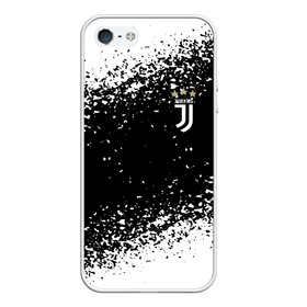 Чехол для iPhone 5/5S матовый с принтом JUVENTUS. , Силикон | Область печати: задняя сторона чехла, без боковых панелей | fc | football | football club | juventus | sport | итальянский профессиональный футбольный клуб | клуб италии | спорт | уефа | униформа | фирменные цвета | фк | футбол | футбольный клуб | ювентус