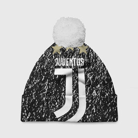 Шапка 3D c помпоном с принтом JUVENTUS. , 100% полиэстер | универсальный размер, печать по всей поверхности изделия | Тематика изображения на принте: fc | football | football club | juventus | sport | итальянский профессиональный футбольный клуб | клуб италии | спорт | уефа | униформа | фирменные цвета | фк | футбол | футбольный клуб | ювентус