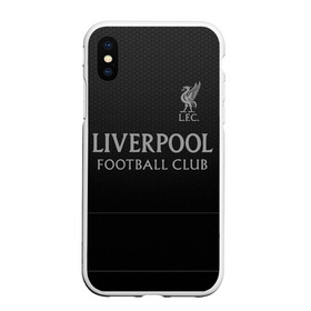 Чехол для iPhone XS Max матовый с принтом LIVERPOOL. , Силикон | Область печати: задняя сторона чехла, без боковых панелей | fc | football | football club | liverpool fc | sport | британский футбольный клуб | ливерпуль фк | мерсисайд | спорт | уефа | униформа | фирменные цвета | фк | футбол | футбольный клуб