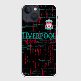 Чехол для iPhone 13 mini с принтом LIVERPOOL. ,  |  | fc | football | football club | liverpool fc | sport | британский футбольный клуб | ливерпуль фк | мерсисайд | спорт | уефа | униформа | фирменные цвета | фк | футбол | футбольный клуб