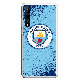 Чехол для Honor P30 с принтом MANCHESTER CITY. , Силикон | Область печати: задняя сторона чехла, без боковых панелей | Тематика изображения на принте: fc | football | football club | manchester city fc | sport | английский футбольный клуб | манчестер | манчестер сити | спорт | спортивный клуб | уефа | униформа | фирменные цвета | фк | футбол | футбольный клуб