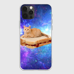 Чехол для iPhone 12 Pro Max с принтом Кот в космосе , Силикон |  | Тематика изображения на принте: cat | cats | space | бутерброд | грозовой кошак | джем | киса | киска | космос | кошак | кошка