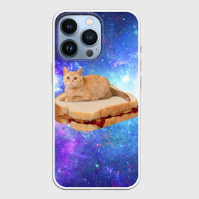 Чехол для iPhone 13 Pro с принтом Кот в космосе ,  |  | cat | cats | space | бутерброд | грозовой кошак | джем | киса | киска | космос | кошак | кошка