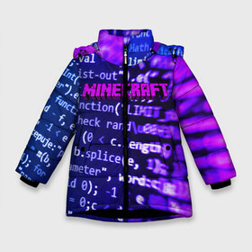 Зимняя куртка для девочек 3D с принтом Minecraft , ткань верха — 100% полиэстер; подклад — 100% полиэстер, утеплитель — 100% полиэстер. | длина ниже бедра, удлиненная спинка, воротник стойка и отстегивающийся капюшон. Есть боковые карманы с листочкой на кнопках, утяжки по низу изделия и внутренний карман на молнии. 

Предусмотрены светоотражающий принт на спинке, радужный светоотражающий элемент на пуллере молнии и на резинке для утяжки. | craft | creeper | dungeon | dungeons | earth | game | logo | mine | minecraft | mobile | online | дунгеонс | земля | зомби | игра | крипер | лого | майкрафт | майнкрафт | мобайл | онлайн | подземелье | подземелья