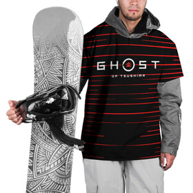 Накидка на куртку 3D с принтом Ghost of Tsushim , 100% полиэстер |  | ghost of tsushim | бой | монголы | открытый мир | экшен
