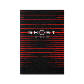 Обложка для паспорта матовая кожа с принтом Ghost of Tsushim , натуральная матовая кожа | размер 19,3 х 13,7 см; прозрачные пластиковые крепления | ghost of tsushim | бой | монголы | открытый мир | экшен
