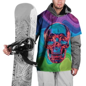 Накидка на куртку 3D с принтом Color skull , 100% полиэстер |  | Тематика изображения на принте: color | jaw | neon | skull | teeth | vanguard | авангард | зубы | неон | пасть | цвет | череп