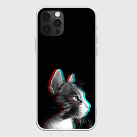 Чехол для iPhone 12 Pro Max с принтом Glitch Cat , Силикон |  | glitch | glitch cat | rgb | глитч | глич | катята | кошак | кошка | ретро кошки