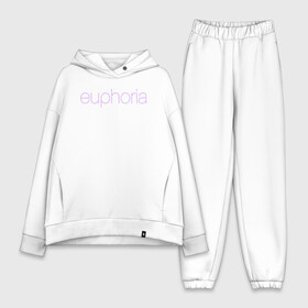 Женский костюм хлопок Oversize с принтом Euphoria ,  |  | euphoria | hunter schafer | jules vaughn | rue bennett | zendaya | джулиус | джулс вон | зендайа | зендая | ру беннет | хантер шафер | эйфория