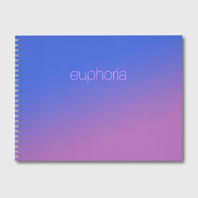 Альбом для рисования с принтом Euphoria , 100% бумага
 | матовая бумага, плотность 200 мг. | euphoria | hunter schafer | jules vaughn | rue bennett | zendaya | джулиус | джулс вон | зендайа | зендая | ру беннет | хантер шафер | эйфория