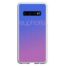 Чехол для Samsung Galaxy S10 с принтом Euphoria , Силикон | Область печати: задняя сторона чехла, без боковых панелей | euphoria | hunter schafer | jules vaughn | rue bennett | zendaya | джулиус | джулс вон | зендайа | зендая | ру беннет | хантер шафер | эйфория