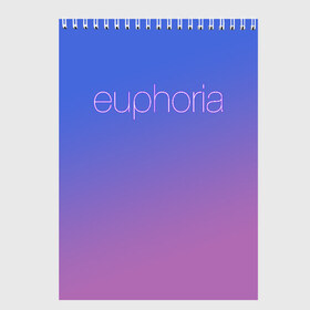 Скетчбук с принтом Euphoria , 100% бумага
 | 48 листов, плотность листов — 100 г/м2, плотность картонной обложки — 250 г/м2. Листы скреплены сверху удобной пружинной спиралью | Тематика изображения на принте: euphoria | hunter schafer | jules vaughn | rue bennett | zendaya | джулиус | джулс вон | зендайа | зендая | ру беннет | хантер шафер | эйфория