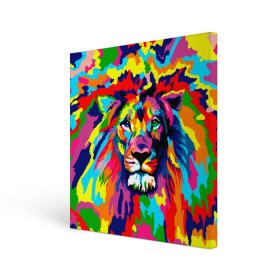 Холст квадратный с принтом Лев Artistic Art , 100% ПВХ |  | king | lion | neon | африка | голова | граффити | грива | дикий | животные | зверь | зодиак | картина | король | краски | красочный | лев | львенок | львиное | львица | неон | неоновые | радуга | радужный | рисунок