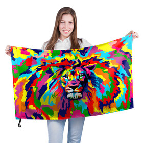 Флаг 3D с принтом Лев Artistic Art , 100% полиэстер | плотность ткани — 95 г/м2, размер — 67 х 109 см. Принт наносится с одной стороны | king | lion | neon | африка | голова | граффити | грива | дикий | животные | зверь | зодиак | картина | король | краски | красочный | лев | львенок | львиное | львица | неон | неоновые | радуга | радужный | рисунок