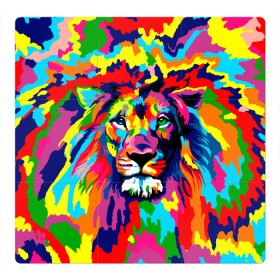 Магнитный плакат 3Х3 с принтом Лев Artistic Art , Полимерный материал с магнитным слоем | 9 деталей размером 9*9 см | king | lion | neon | африка | голова | граффити | грива | дикий | животные | зверь | зодиак | картина | король | краски | красочный | лев | львенок | львиное | львица | неон | неоновые | радуга | радужный | рисунок