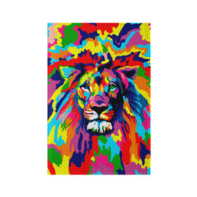 Обложка для паспорта матовая кожа с принтом Лев Artistic Art , натуральная матовая кожа | размер 19,3 х 13,7 см; прозрачные пластиковые крепления | Тематика изображения на принте: king | lion | neon | африка | голова | граффити | грива | дикий | животные | зверь | зодиак | картина | король | краски | красочный | лев | львенок | львиное | львица | неон | неоновые | радуга | радужный | рисунок
