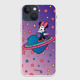 Чехол для iPhone 13 mini с принтом Минни Маус ,  |  | disney | minnie mouse | walt disney | дисней | минни маус | планета | уолт дисней