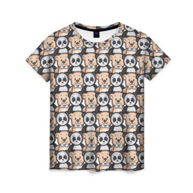 Женская футболка 3D с принтом МИШКИ , 100% полиэфир ( синтетическое хлопкоподобное полотно) | прямой крой, круглый вырез горловины, длина до линии бедер | девушкам | детская | детям | женская | животные | медведи | медведь | медвежата | медвежатки | милота | милый | мишка | мишки | панда | пандочки | панды | паттерн