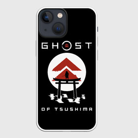 Чехол для iPhone 13 mini с принтом Ghost of Tsushima ,  |  | game | ghost | japan | ninja | samurai | tsushima | аниме | бусидо | воина | игра | кандзи | кимоно | киото | ниндзя | осака | призрак | путь | ронин | самурай | стиль | токио | цусимы | япония | японский