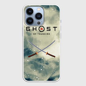 Чехол для iPhone 13 Pro с принтом Призрак Цусимы ,  |  | clouds | game | ghost | japan | logo | playstation | tsushim | tsushima | бой | воин | война | звезды | игроман | катана | клинок | лезвие | лого | логотипигры | мечи | небо | облака | оружие | призрак | самурай | сражение | феодальный