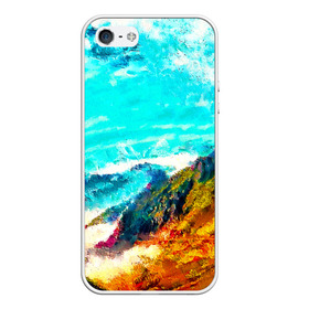 Чехол для iPhone 5/5S матовый с принтом Японские горы , Силикон | Область печати: задняя сторона чехла, без боковых панелей | art | japan | summer | азия | акварель | восток | восход | горы | деревья | искусство | картина | краски | красочный | лес | летние | лето | мазки | небесный | облака | пейзаж | природа | разноцветные | рассвет