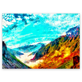 Поздравительная открытка с принтом Японские горы , 100% бумага | плотность бумаги 280 г/м2, матовая, на обратной стороне линовка и место для марки
 | art | japan | summer | азия | акварель | восток | восход | горы | деревья | искусство | картина | краски | красочный | лес | летние | лето | мазки | небесный | облака | пейзаж | природа | разноцветные | рассвет