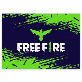 Поздравительная открытка с принтом FREE FIRE / ФРИ ФАЕР , 100% бумага | плотность бумаги 280 г/м2, матовая, на обратной стороне линовка и место для марки
 | afth | ahb | ahbafth | fire | fps | free | freefire | garena | logo | master | mobile | online | акуу | акууашку | ашку | гарена | игра | игры | лого | логотип | логотипы | мастер | мобильная | нож | онлайн | символ | символы | фаер | фире | фпс 