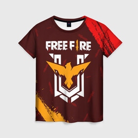 Женская футболка 3D с принтом FREE FIRE / ФРИ ФАЕР , 100% полиэфир ( синтетическое хлопкоподобное полотно) | прямой крой, круглый вырез горловины, длина до линии бедер | afth | ahb | ahbafth | fire | fps | free | freefire | garena | logo | master | mobile | online | акуу | акууашку | ашку | гарена | игра | игры | лого | логотип | логотипы | мастер | мобильная | нож | онлайн | символ | символы | фаер | фире | фпс 