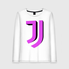 Женский лонгслив хлопок с принтом Juventus 3D Logo Fuchsia (2021) , 100% хлопок |  | 0x000000123 | juve | juventus | ronaldo | юве | ювентус
