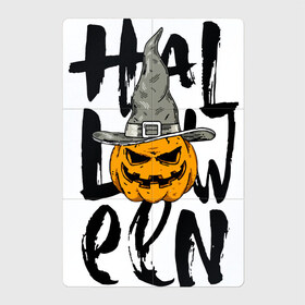 Магнитный плакат 2Х3 с принтом Halloween , Полимерный материал с магнитным слоем | 6 деталей размером 9*9 см | eyes | halloween | hat | jaw | pumpkin | smile | глаза | пасть | тыква | улыбка | хэллоуин | шляпа