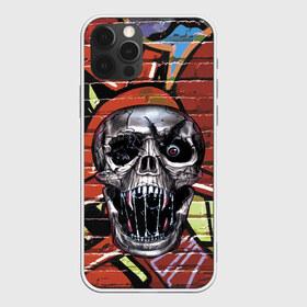 Чехол для iPhone 12 Pro Max с принтом Horror , Силикон |  | bat | eye | fangs | fear | graffiti | grin | halloween | horror | jaw | saliva | skull | teeth | wall | глаз | граффити | зубы | клыки | летучая мышь | оскал | пасть | слюна | стена | ужас | хэллоуин | череп