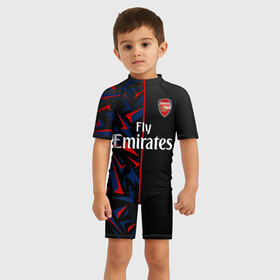 Детский купальный костюм 3D с принтом ARSENAL UNIFORM 2020 , Полиэстер 85%, Спандекс 15% | застежка на молнии на спине | Тематика изображения на принте: arsenal | arsenal uniform | aubameyang | champions league | england | fc | football club | sport | англия | арсенал | лига чемпионов | лондон | обамеянг | премьер лига | спортивные | униформа | фирменые цвета | фк | футбольный клуб