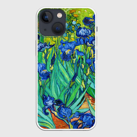 Чехол для iPhone 13 mini с принтом Ирисы Ван Гога ,  |  | vangogh | арт | вангог | ветки | винсент | девушкам | импрессионизм | ирисы | искусство | картина | лепестки | летние | лето | листья | масло | пейзаж | поле | природа | растения | рисунок | сад | солнце