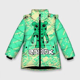 Зимняя куртка для девочек 3D с принтом Свинка Пигги из Roblox , ткань верха — 100% полиэстер; подклад — 100% полиэстер, утеплитель — 100% полиэстер. | длина ниже бедра, удлиненная спинка, воротник стойка и отстегивающийся капюшон. Есть боковые карманы с листочкой на кнопках, утяжки по низу изделия и внутренний карман на молнии. 

Предусмотрены светоотражающий принт на спинке, радужный светоотражающий элемент на пуллере молнии и на резинке для утяжки. | pig | piggi | roblox | svinka | игра | пигги
