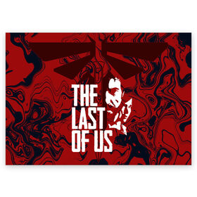 Поздравительная открытка с принтом THE LAST OF US , 100% бумага | плотность бумаги 280 г/м2, матовая, на обратной стороне линовка и место для марки
 | abstract | cicadas | fireflies | naughty dog | the last of us | the last of us part 2 | абстракция | джоэл | надпись | последние из нас | цикады | элли