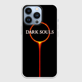 Чехол для iPhone 13 Pro с принтом Dark Souls ,  |  | Тематика изображения на принте: black sun | bonfire | dark souls | dark souls 3 | dark souls logo | ds 3 | game | souls | sun | you died | дарк соулз | дарк соулс | дарк соулс лого | дс 3 | затмение | игра | солнечное затмение | солнце | темная душа | темные души | черное