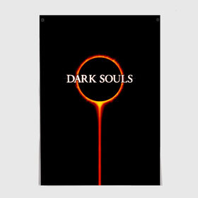 Постер с принтом Dark Souls , 100% бумага
 | бумага, плотность 150 мг. Матовая, но за счет высокого коэффициента гладкости имеет небольшой блеск и дает на свету блики, но в отличии от глянцевой бумаги не покрыта лаком | black sun | bonfire | dark souls | dark souls 3 | dark souls logo | ds 3 | game | souls | sun | you died | дарк соулз | дарк соулс | дарк соулс лого | дс 3 | затмение | игра | солнечное затмение | солнце | темная душа | темные души | черное
