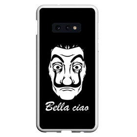 Чехол для Samsung S10E с принтом Bella Ciao (Z) , Силикон | Область печати: задняя сторона чехла, без боковых панелей | bella ciao | ciao | el profesor | la casa de papel | netflix | profesor | resistencia | берлин | бумажный дом | лиссабон | профессор | сальва | токио