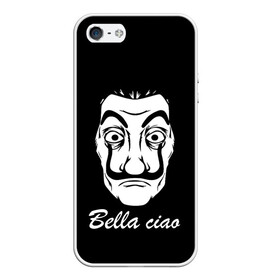 Чехол для iPhone 5/5S матовый с принтом Bella Ciao (Z) , Силикон | Область печати: задняя сторона чехла, без боковых панелей | Тематика изображения на принте: bella ciao | ciao | el profesor | la casa de papel | netflix | profesor | resistencia | берлин | бумажный дом | лиссабон | профессор | сальва | токио